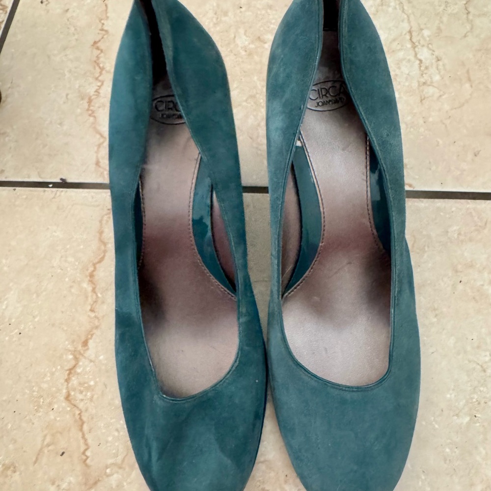 Joan & David Women's Teal Pumps